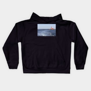 Longstone Lighthouse on the Farne Islands, Northumberland, UK Kids Hoodie